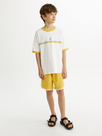 комплект из футболки и шорт для мальчиков - детские футболки и поло с лампасами 