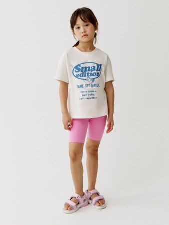 комплект из футболки и велосипедок для девочек - детская одежда российская 