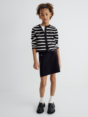 короткая вязаная юбка для девочек - детские юбки российские 