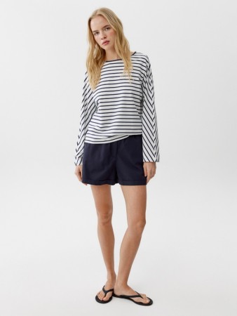 короткие шорты с присборенной талией - женские шорты