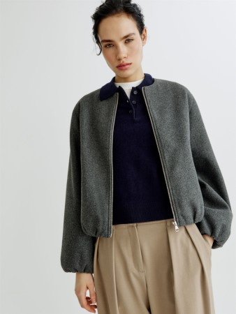 короткое драповое полупальто - верхняя одежда