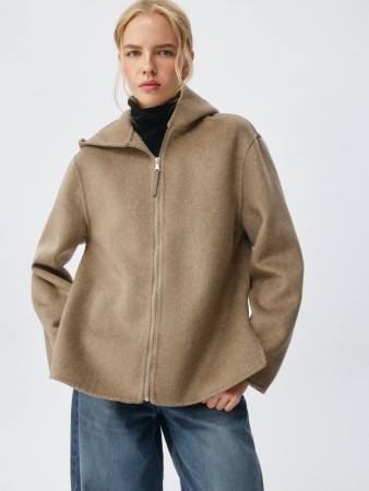 короткое полупальто из смесовой шерсти - пальто