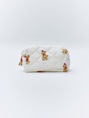 косметичка с новогодним принтом детская - детская одежда, обувь и аксессуары для всех возрастов текстильная 