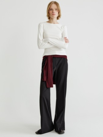 костюмные брюки клеш фотография