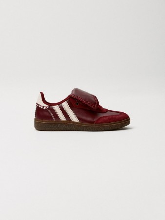 кожаные кеды с удлиненным язычком детские фотография