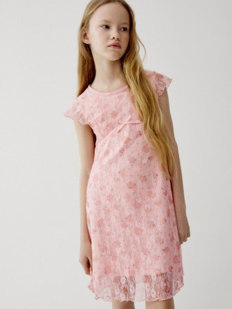 кружевное платье с цветочным принтом для девочек - детская одежда, обувь и аксессуары для всех возрастов премиальная 