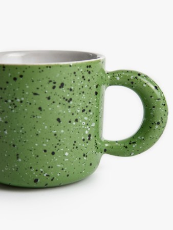 кружка из каменной керамики в крапинку - товары для дома