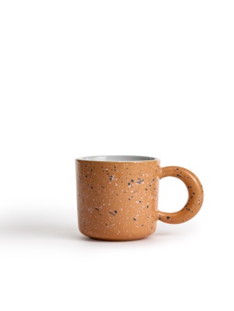 кружка из каменной керамики в крапинку - товары для дома