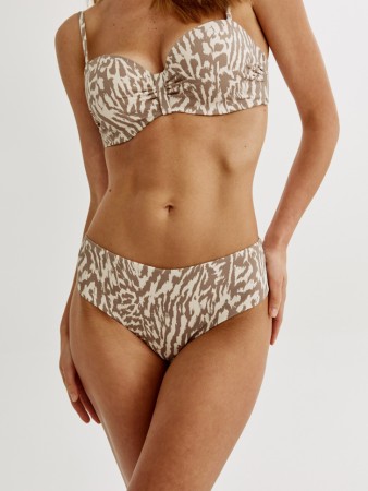 купальные трусы-слипы с принтом - женская одежда, обувь и аксессуары с вырезом 