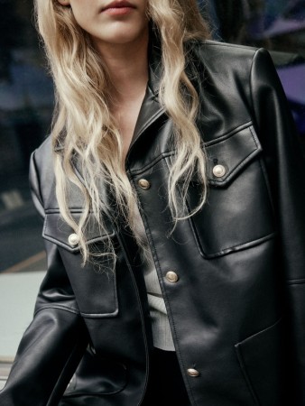 куртка из экокожи из линейки sela young - куртки и пуховики льняные 