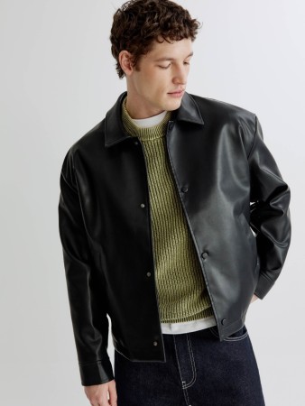 куртка из экокожи - мужская одежда, обувь и аксессуары с длинным рукавом 