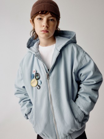 куртка из хлопка с эффектом стирки детская - куртки фактурные 