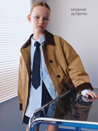 куртка с вельветовым воротником для девочек фотография