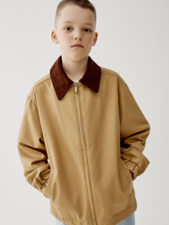 куртка с вельветовым воротником для мальчиков - верхняя одежда