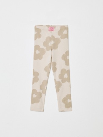 леггинсы из футера с принтом для девочек - детские леггинсы и лосины