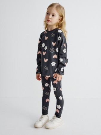 леггинсы с принтом для девочек - детская одежда, обувь и аксессуары для всех возрастов прилегающая 