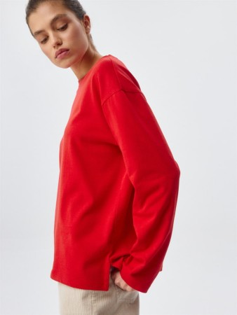 лонгслив anna oversize fit - женские лонгсливы недорогие 