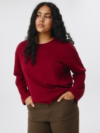 лонгслив anna oversize fit - женская одежда, обувь и аксессуары свободная 