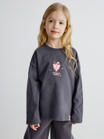 лонгслив для девочек с принтом  x смешарики фотография