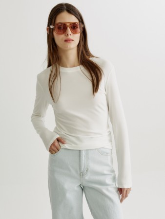 лонгслив из смесового модала - женские футболки и поло из модала 