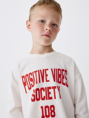 лонгслив оверсайз с принтом детский - детская одежда, обувь и аксессуары на резинке 