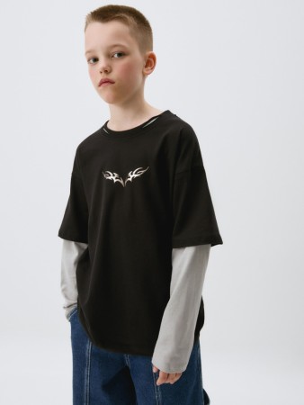 лонгслив оверсайз с принтом детский фотография