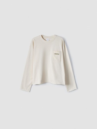 лонгслив оверсайз с вышивкой фотография