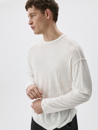 лонгслив regular fit базовый - мужская одежда