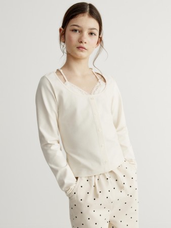 лонгслив с многослойным дизайном для девочек - детская одежда, обувь и аксессуары для всех возрастов