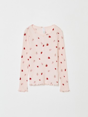 лонгслив с принтом для девочек - детские лонгсливы для девочек 