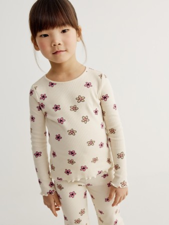 лонгслив с принтом для девочек фотография