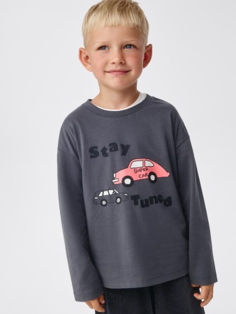 лонгслив с принтом для мальчиков - детская одежда, обувь и аксессуары для всех возрастов дешевая 