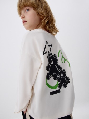 лонгслив с принтом для мальчиков - детские лонгсливы с принтом 