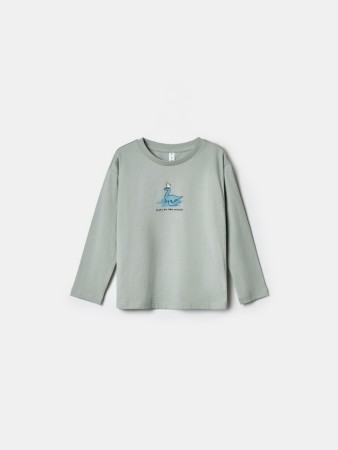 лонгслив с принтом для мальчиков фотография