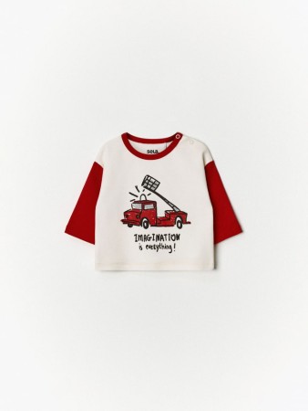 лонгслив с принтом для малышей - детская одежда, обувь и аксессуары