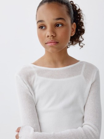 лонгслив в рубчик для девочек - детская одежда, обувь и аксессуары для всех возрастов тонкая 