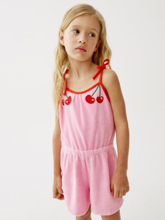 махровый комбинезон для девочек - детская одежда российская 