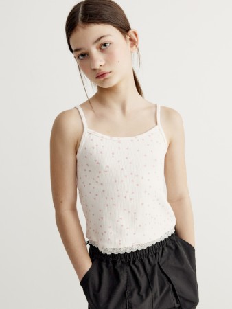 майка из ажурного трикотажа для девочек - детская одежда для детей 