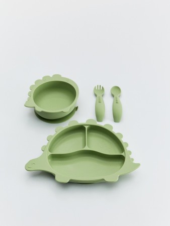 набор детской силиконовой посуды для кормления - посуда для кормления