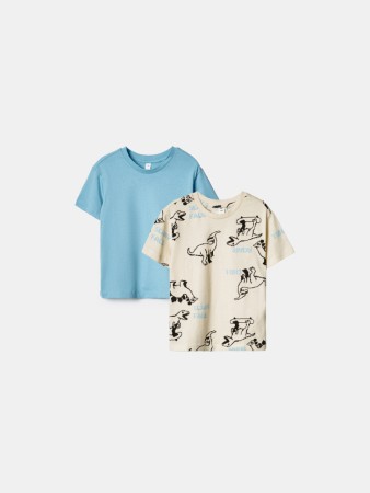 набор из 2 футболок для мальчиков - детские футболки однотонные 