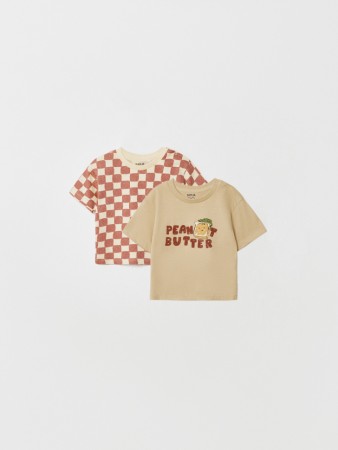 набор из 2 футболок для малышей - футболки и поло на кнопках 