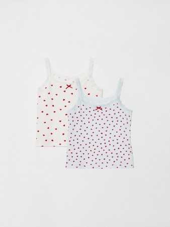 набор из 2 маек для девочек с принтом - детская одежда, обувь и аксессуары для всех возрастов трикотажная 