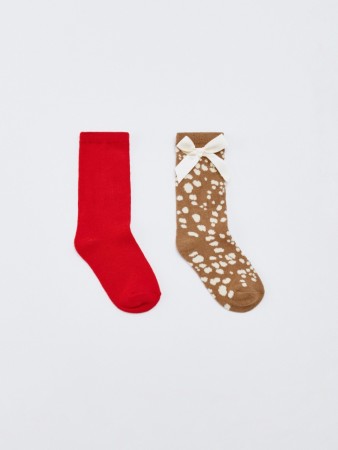 набор из 2 пар гольфов для девочек - детские носки, чулки и колготки для девочек 