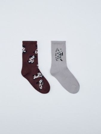 набор из 2 пар носков с принтом для мальчиков - носки, чулки и колготки жаккардовые 