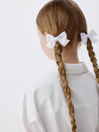 набор из 2 резинок для волос с бантиками для девочек - детские аксессуары с бантом 