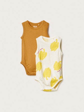 набор из 2 трикотажных боди без рукавов для малышей - детская одежда, обувь и аксессуары для всех возрастов недорогая 