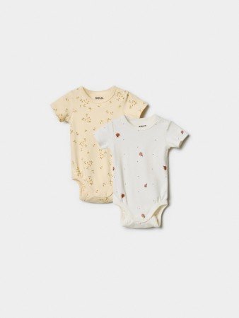 набор из 2 трикотажных боди с коротким рукавом для малышей - детская одежда sela 