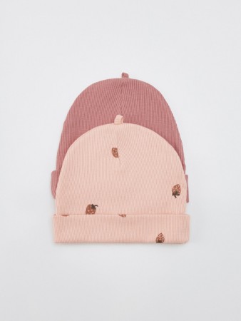 набор из 2 трикотажных шапок для малышей фотография