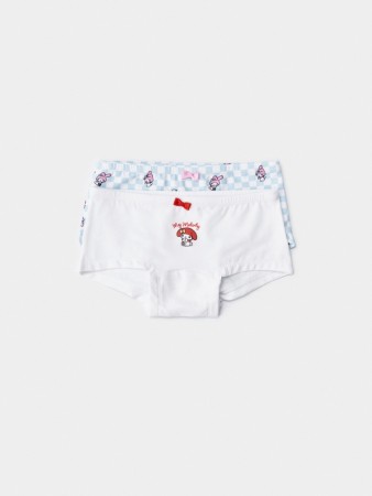 набор из 2 трусов-шортиков с принтом hello kitty my melody для девочек фотография