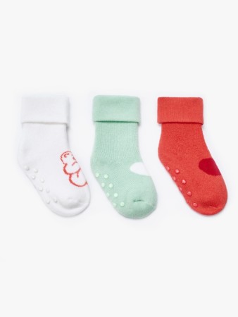 набор из 3 пар гольфов для малышей - детская одежда, обувь и аксессуары с отворотом 